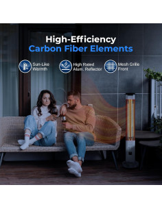 Calentador Eléctrico de Patio SereneLife 900W IP65 Portátil 2