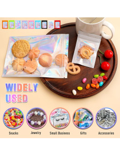 Bolsas Mylar 100 PCS FITIMOR a Prueba de Olores 6.1x9.9 cm 2