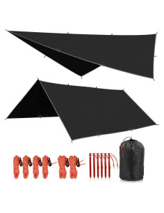 Toldo Impermeable REDCAMP 3x3.6m para Camping y Hamacas