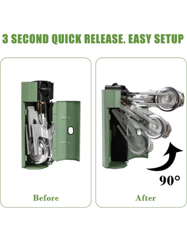 Estufa de Camping Portátil Butano 2600W Verde - Compacta y Ligera