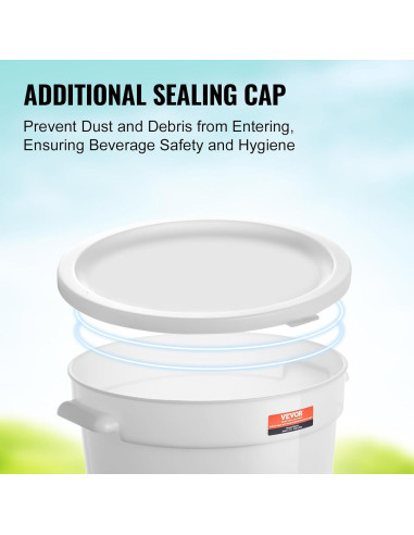 Dispensador de Bebidas VEVOR 11.36L con Grifo y Tapa