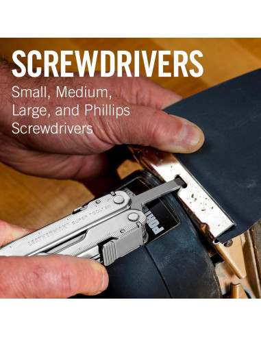 Multiherramienta Leatherman Super Tool 300 - 19 Herramientas, Acero Inoxidable