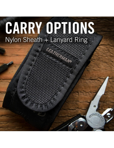 Multiherramienta Leatherman Super Tool 300 - 19 Herramientas, Acero Inoxidable