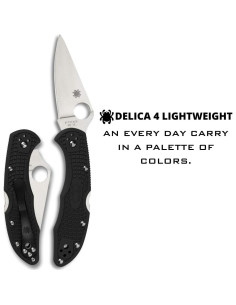 Cuchillo Plegable Spyderco Delica 4 Ligero 18.1 cm Hoja Acero 7.6 cm 2
