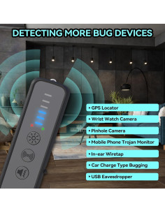 Detector de Cámaras Ocultas PAISLEYS C2 - Anti Espionaje Inalámbrico 2