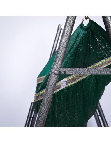 Hamaca y Silla Colgante 2 en 1 EZ Daze Verde Soporte Acero 204 kg