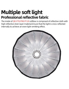 Godox QR-P70 Softbox Parabólico 70cm con Montura Bowens 2