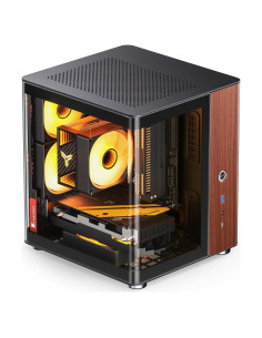 Gabinete Mini Torre JONSBO TK-0 Negro ITX DTX Aluminio