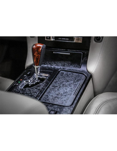 Vinilo de Fibra de Carbono Forjada LZLRUN 0.30m x 1.07m Negro