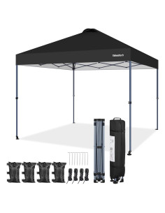 Carpa Plegable Yaheetech 3.05x3.05m Impermeable con Ruedas