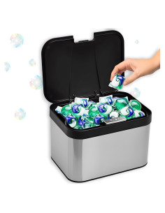 Contenedor de Cápsulas de Lavandería Skywin Acero Inoxidable 24.9x18.5x16cm