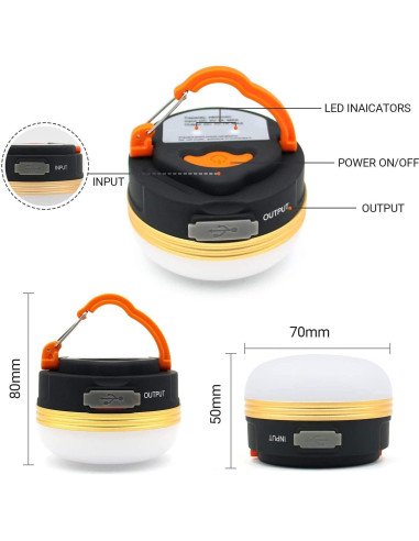 Linterna LED Recargable Censinda 300LM 4 Modos IP45