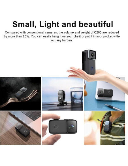 Cámara de Acción SJCAM C200 4K Compacta Impermeable Cámara de Acción SJCAM C200 4K Compacta Impermeable