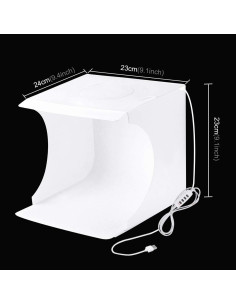 Caja de Luz de Estudio Fotográfico PULUZ 23cm Plegable con 72 LEDs 2