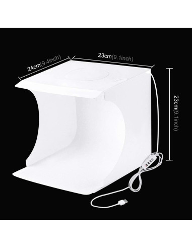 Caja de Luz de Estudio Fotográfico PULUZ 23cm Plegable con 72 LEDs