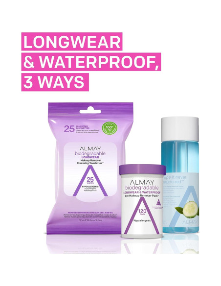 Almay Almohadillas Desmaquillantes Biodegradables 120 Unidades