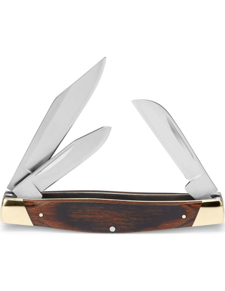 Cuchillo de bolsillo Buck Knives 371 Stockman 3 hojas madera