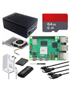 Kit Vemico Raspberry Pi 5 8GB con Enfriador y Fuente 27W