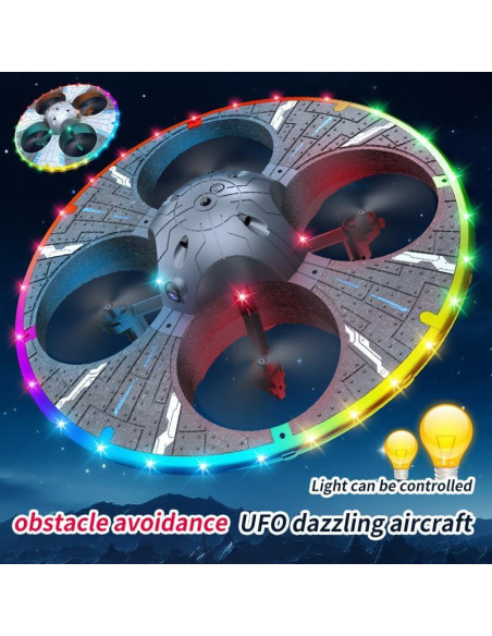 Dron RC APIZCUK S163 con Cámara HD y Luces LED - Negro