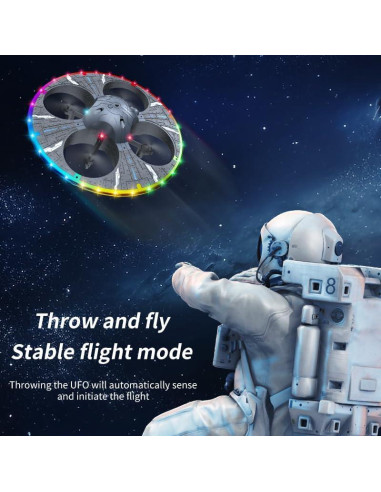 Dron RC APIZCUK S163 con Cámara HD y Luces LED - Negro