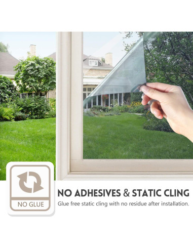 Película de Privacidad KESPEN 44.5x198.1cm Anti UV Reflectante