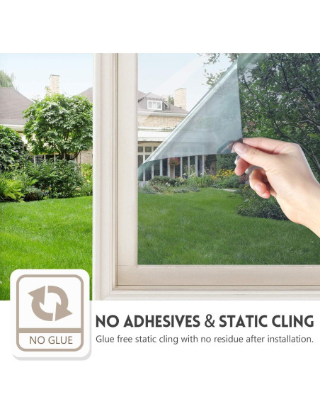 Película de Privacidad KESPEN 44.5x198.1cm Anti UV Reflectante