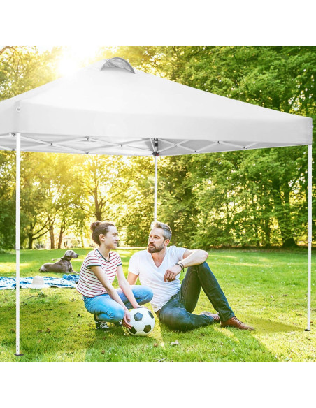 Carpa Plegable COBIZI 10x10 m Impermeable con 4 Paredes