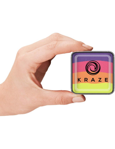 Pastel de Torta en Cúpula Kraze FX Felicidad 25g - Pintura Facial Neon