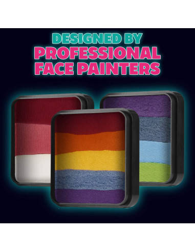 Pastel de Torta en Cúpula Kraze FX Felicidad 25g - Pintura Facial Neon