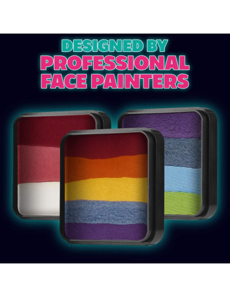 Pastel de Torta en Cúpula Kraze FX Felicidad 25g - Pintura Facial Neon