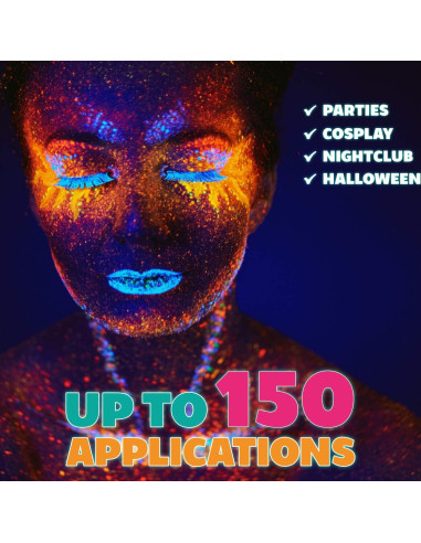 Pastel de Torta en Cúpula Kraze FX Felicidad 25g - Pintura Facial Neon