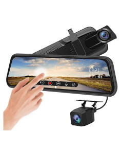 Cámara de Respaldo Espejo Junsun 10" Full HD Doble Lente