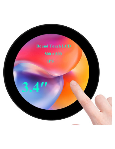 Pantalla Táctil Redonda UeeKKoo 3.4" HDMI 800x800 IPS