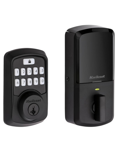 Cerradura Inteligente Kwikset Aura Bluetooth Teclado Negro Mate
