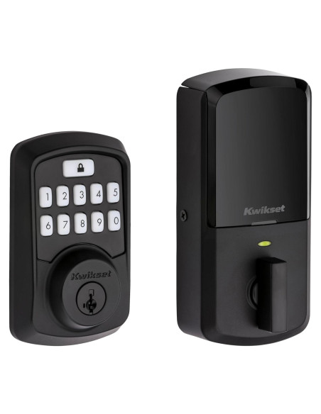 Cerradura Inteligente Kwikset Aura Bluetooth Teclado Negro Mate Cerradura Inteligente Kwikset Aura Bluetooth Teclado Negro Mate