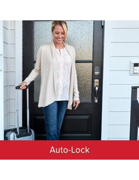 Cerradura Inteligente Kwikset Aura Bluetooth Teclado Negro Mate Cerradura Inteligente Kwikset Aura Bluetooth Teclado Negro Mate