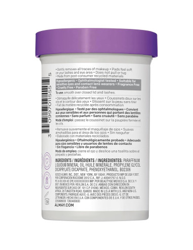 Almay Almohadillas Desmaquillantes Biodegradables 120 Unidades