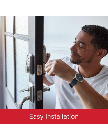 Cerradura Inteligente Kwikset Aura Bluetooth Teclado Negro Mate