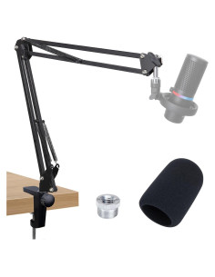 Brazo de Micrófono HyperX DuoCast con Abrazadera y Adaptador