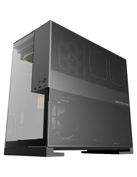 Caja de Juego M5 Futuro Geométrico E-ATX Vidrio Templado 140mm