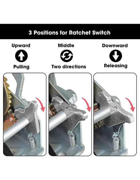 Cabrestante Manual BIG RED ATRT1161SR 1600 lbs Acero Nylon 10 m