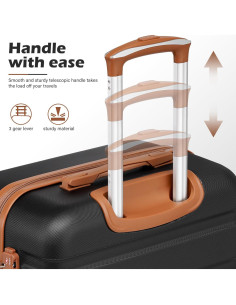 Maleta Coolife Set Familiar 4 Piezas Rosa Sakura 40-71 cm 2