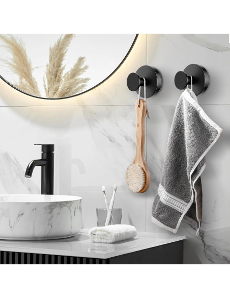 Ganchos de Ventosa BKV para Baño - Paquete de 4, 5kg Ganchos de Ventosa BKV para Baño - Paquete de 4, 5kg