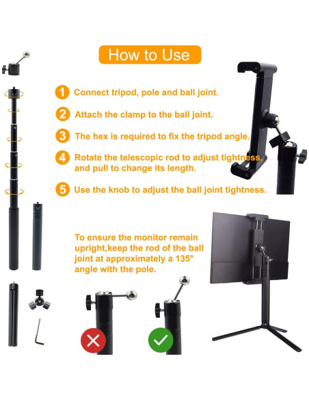 Soporte de Monitor Portátil FeeLazy FL11C Ajustable 15-18.5"