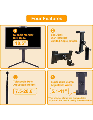 Soporte de Monitor Portátil FeeLazy FL11C Ajustable 15-18.5"