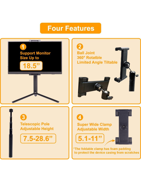 Soporte de Monitor Portátil FeeLazy FL11C Ajustable 15-18.5"