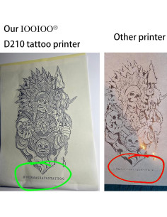 Impresora Térmica Inalámbrica IOOIOO D210 para Tatuajes A4 2
