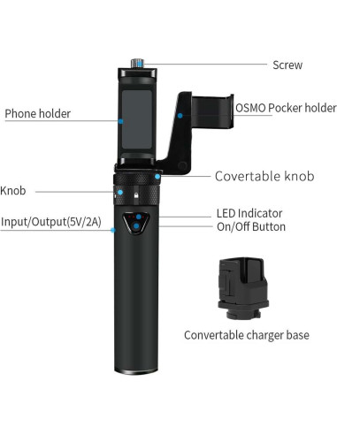Power Stick Smatree 5000mAh para DJI Osmo Pocket 2/1