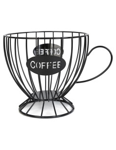 Soporte para cápsulas de café Agirlvct Negro 19x19x14 cm