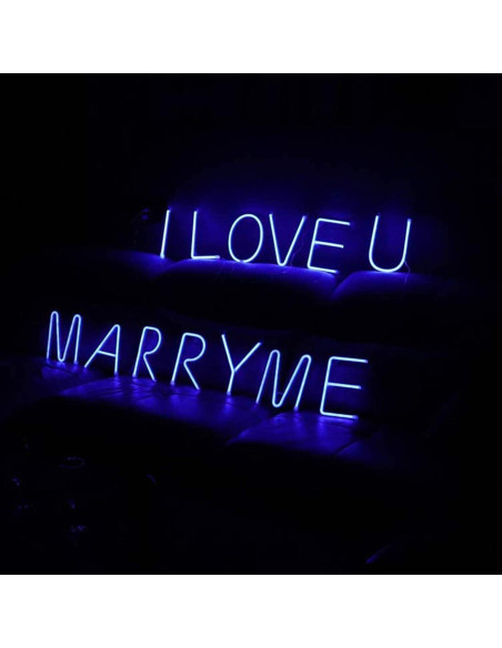 Luz LED Neón Azul ENUOLI Letra A Decoración Personalizada Luz LED Neón Azul ENUOLI Letra A Decoración Personalizada